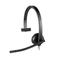 Logitech Auriculares Monoaurales con Micrófono H570E Negro USB Logitech Auriculares Monoaurales con Micrófono H570E Negro USB