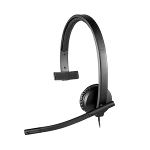 Logitech Auriculares Monoaurales con Micrófono H570E Negro USB