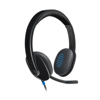 Logitech Auriculares Estéreo con Micrófono H540 Negro USB