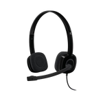 Logitech Auriculares Estéreo con Micrófono H151 Negro