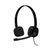 Logitech Auriculares Estéreo con Micrófono H151 Negro