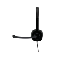 Logitech Auriculares Estéreo con Micrófono H151 Negro