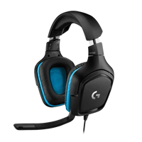 Logitech G432 71 Negro  Azul Gaming  Auricular