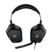 Logitech G432 71 Negro  Azul Gaming  Auricular