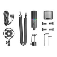 Mars Gaming MMICXT Micrófono Profesional Omnidireccional 192KHz 24 bits Brazo de Soporte Antivibración Filtro Pop Malla Metálica Mars Gaming MMICXT Micrófono Profesional Omnidireccional 192KHz 24 bits Brazo de Soporte Antivibración Filtro Pop Malla Metálica