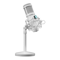 Mars Gaming MMICX Blanco Micrófono Profesional con Doble Cápsula Cardioide y Omnidireccional 96KHz LED USB Jack 35mm Mars Gaming MMICX Blanco Micrófono Profesional con Doble Cápsula Cardioide y Omnidireccional 96KHz LED USB Jack 35mm