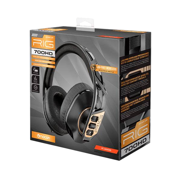 Nacon RIG 700 HD Black Wireless Auriculares Nacon RIG 700 HD Black Wireless Auriculares