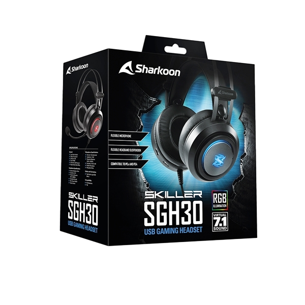 Sharkoon SGH30 71 USB Auricular Sharkoon SGH30 71 USB Auricular