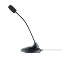 TooQ TQMM213 Negro 35mm Micrófono Flexible