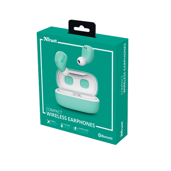 Trust Nika Compact Bluetooth Wireless Turquesa  Auriculares Trust Nika Compact Bluetooth Wireless Turquesa  Auriculares