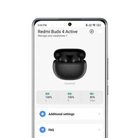 Xiaomi Redmi Buds 4 Active Auriculares Bluetooth 53 Autonomia hasta 5h Resistencia IPX4 Negro Xiaomi Redmi Buds 4 Active Auriculares Bluetooth 53 Autonomia hasta 5h Resistencia IPX4 Negro