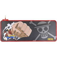 FRTEC One Piece Luffy Alfombrilla XL Gaming LED Rojo Superficie Suave y Antideslizante FRTEC One Piece Luffy Alfombrilla XL Gaming LED Rojo Superficie Suave y Antideslizante