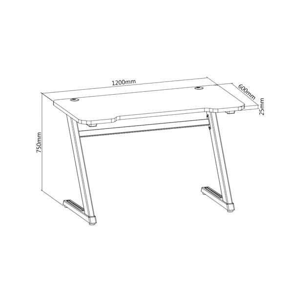 OPLITE Tilt Gaming Desk Negro  Mesa Gaming OPLITE Tilt Gaming Desk Negro  Mesa Gaming
