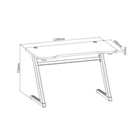 OPLITE Tilt Gaming Desk Negro Mesa Gaming OPLITE Tilt Gaming Desk Negro Mesa Gaming