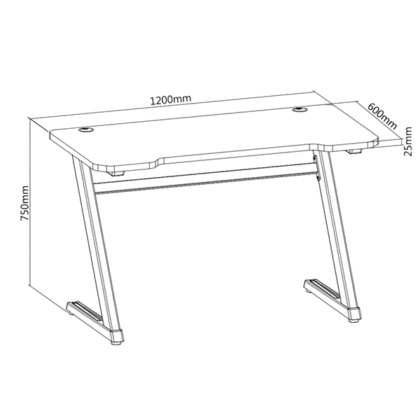 OPLITE Tilt Gaming Desk Blanco  Mesa Gaming OPLITE Tilt Gaming Desk Blanco  Mesa Gaming