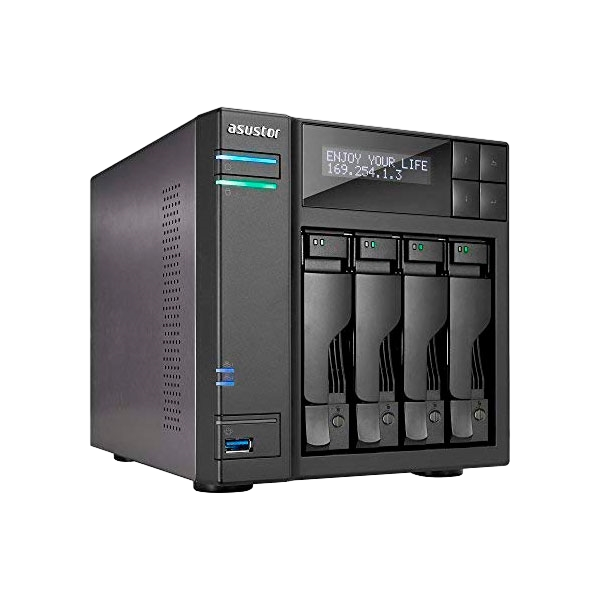 Asustor AS6404T 4 Bahías 4Core 23GHz 8GB DDR3L NAS Asustor AS6404T 4 Bahías 4Core 23GHz 8GB DDR3L NAS