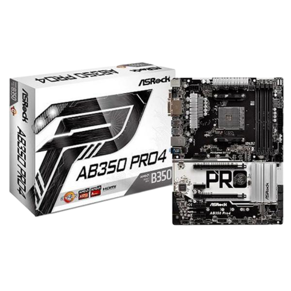 Asrock AM4 AB350 PRO4  Placa Base Asrock AM4 AB350 PRO4  Placa Base