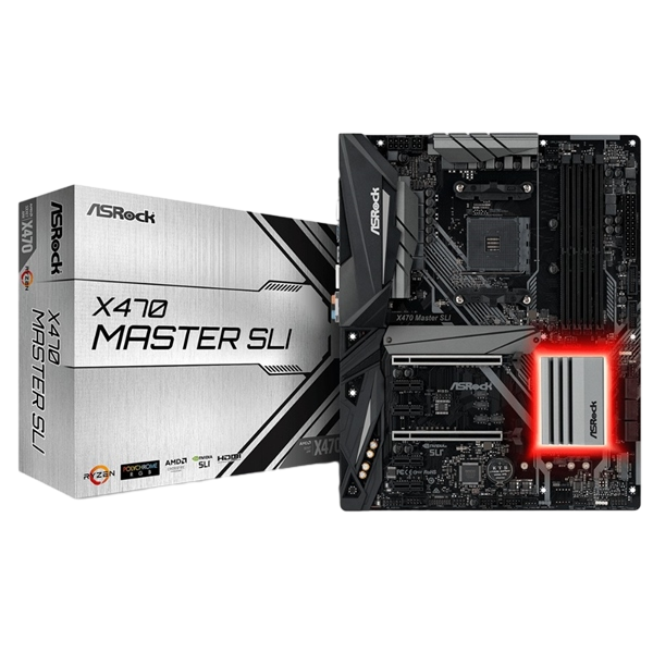 ASRock X470 Master SLI  Placa Base ASRock X470 Master SLI  Placa Base