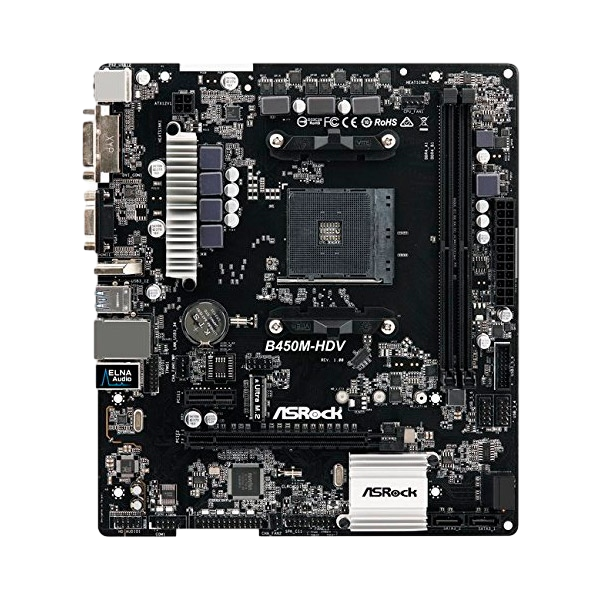Asrock B450M HDV  Placa Base Asrock B450M HDV  Placa Base