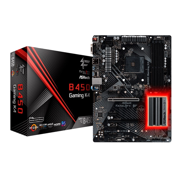 Asrock Fatality B450 Gaming K4 Placa Base AM4 Asrock Fatality B450 Gaming K4 Placa Base AM4