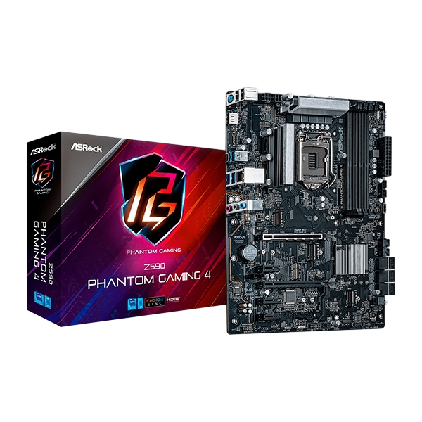 Asrock Z590 Phantom Gaming 4  Placa Base Intel 1200 Asrock Z590 Phantom Gaming 4  Placa Base Intel 1200