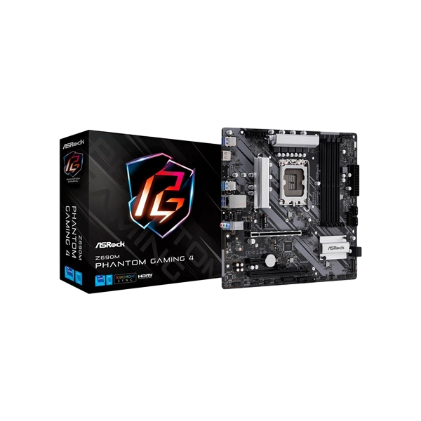 Asrock Z690M Phantom Gaming 4  DDR4  Placa Base Intel 1700 Asrock Z690M Phantom Gaming 4  DDR4  Placa Base Intel 1700