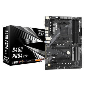 Asrock B450 Pro4 R20  DDR4  ATX  Placa Base AM4