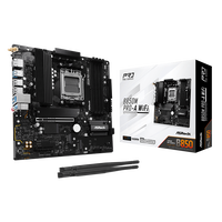 Asrock B850M ProA WiFi 6E Bluetooth 52 DDR5 MicroATX Placa Base AM5 Asrock B850M ProA WiFi 6E Bluetooth 52 DDR5 MicroATX Placa Base AM5