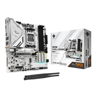 Asrock B850M Steel Legend WiFi 7 Bluetooth 54 DDR5 MicroATX Placa Base AM5 Asrock B850M Steel Legend WiFi 7 Bluetooth 54 DDR5 MicroATX Placa Base AM5