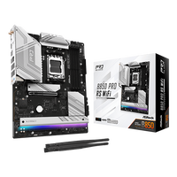 Asrock B850 Pro RS WiFi 6E Bluetooth 52 DDR5 ATX Placa Base AM5 Asrock B850 Pro RS WiFi 6E Bluetooth 52 DDR5 ATX Placa Base AM5