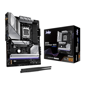 Asrock B850 LiveMixer WiFi 7 Bluetooth 54 DDR5 ATX Placa Base AM5 Asrock B850 LiveMixer WiFi 7 Bluetooth 54 DDR5 ATX Placa Base AM5