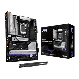 Asrock B860 LiveMixer  WiFi 6E Bluetooth 53  DDR5  ATX  Placa Intel 1851