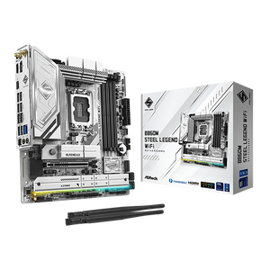 Asrock B860M Steel Legend  WiFi 6E Bluetooth 53  DDR5  MicroATX  Placa Base Intel 1851