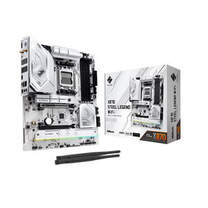Asrock X870 Steel Legend  WiFi 7 Bluetooth 54  DDR5  ATX  Blanca  Placa Base AM5