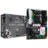 Asrock B450 Steel Legend Zócalo AM4 ATX AMD B450 Asrock B450 Steel Legend Zócalo AM4 ATX AMD B450