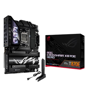 Asus ROG Crosshair X870E HERO  DDR5  WiFi 7  Bluetooth  PCIe 50  ATX  Placa Base AM5