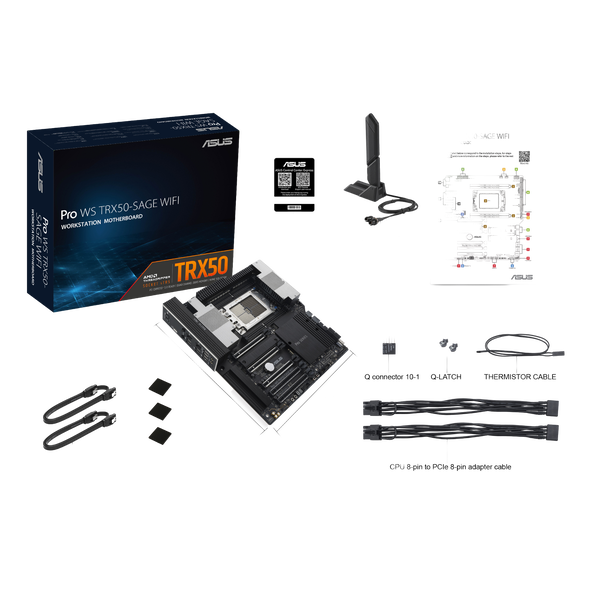 Placa Base ASUS Pro WS TRX50SAGE WiFi AMD TR5 CEB Placa Base ASUS Pro WS TRX50SAGE WiFi AMD TR5 CEB