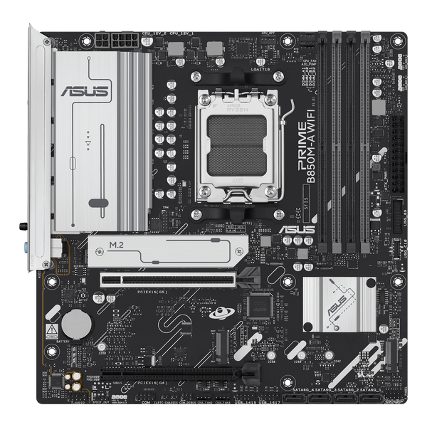 Asus Prime B850MA WiFi 6E Bluetooth 53 DDR5 Micro ATX Placa Base AM5 Asus Prime B850MA WiFi 6E Bluetooth 53 DDR5 Micro ATX Placa Base AM5