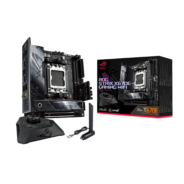Asus ROG Strix X670EI Gaming  WiFi AX  DDR5  MiniITX  Placa Base AM5 Asus ROG Strix X670EI Gaming  WiFi AX  DDR5  MiniITX  Placa Base AM5