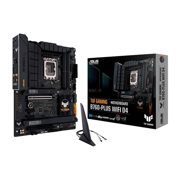Asus TUF Gaming B760Plus  WiFi AX  DDR4  ATX  Placa Base Intel 1700 Asus TUF Gaming B760Plus  WiFi AX  DDR4  ATX  Placa Base Intel 1700