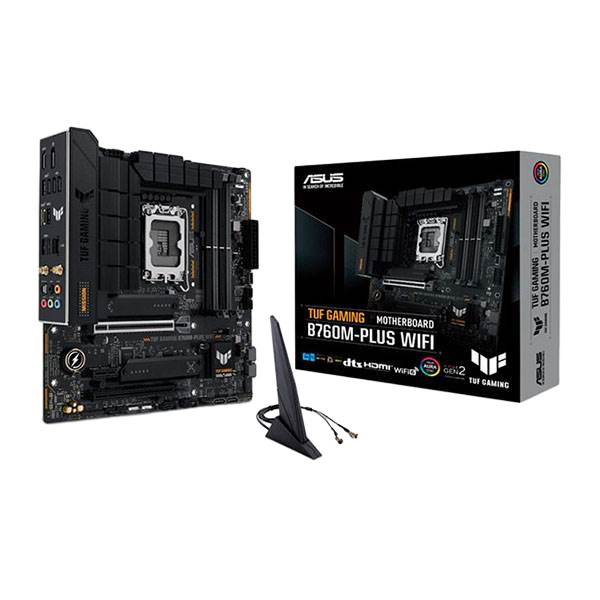 Asus TUF Gaming B760MPlus WiFi AX DDR5 MicroATX Placa Base Intel 1700 Asus TUF Gaming B760MPlus WiFi AX DDR5 MicroATX Placa Base Intel 1700