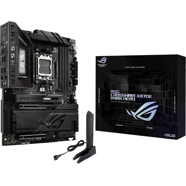 Asus ROG Crosshair X870E Dark Hero DDR5 ATX WiFi 7 Bluetooth 54 Placa Base AM5 Asus ROG Crosshair X870E Dark Hero DDR5 ATX WiFi 7 Bluetooth 54 Placa Base AM5