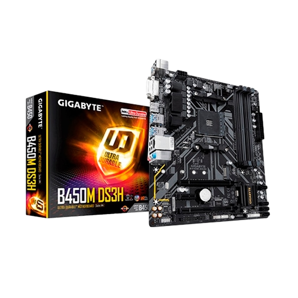 Gigabyte B450M DS3H  Placa Base AM4 Gigabyte B450M DS3H  Placa Base AM4