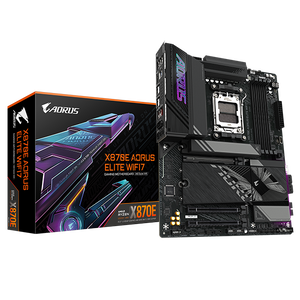 Gigabyte X870E Aorus Elite  WiFi 7  Bluetooth  PCIe 50  DDR5  ATX  Placa Base AM5