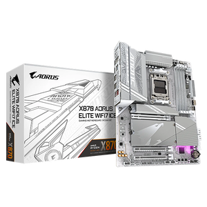 Gigabyte X870 Aorus Elite ICE  WiFi 7  PCIe 50  DDR5  ATX  Blanca  Placa Base AM5