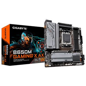Gigabyte B650M Gaming X AX  WiFi AX  DDR5  MicroATX  Placa Base AM5