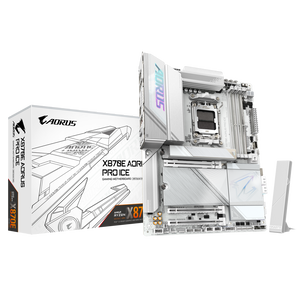 Gigabyte X870E Aorus Pro Ice WiFi 7 Bluetooth 54 DDR5 ATX Blanca Placa Base AM5 Gigabyte X870E Aorus Pro Ice WiFi 7 Bluetooth 54 DDR5 ATX Blanca Placa Base AM5