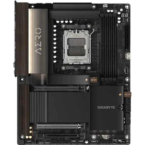 Gigabyte X870E Aero X3D Dark Wood Wifi7 DDR5 ATX Placa Base AM5 Gigabyte X870E Aero X3D Dark Wood Wifi7 DDR5 ATX Placa Base AM5