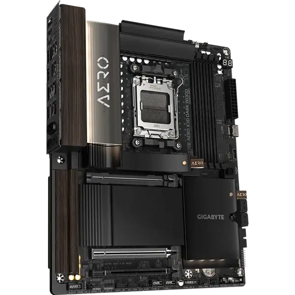 Gigabyte X870E Aero X3D Dark Wood Wifi7 DDR5 ATX Placa Base AM5 Gigabyte X870E Aero X3D Dark Wood Wifi7 DDR5 ATX Placa Base AM5