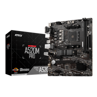 MSI A520MPRO DDR4 MicroATX Placa Base AM4 MSI A520MPRO DDR4 MicroATX Placa Base AM4